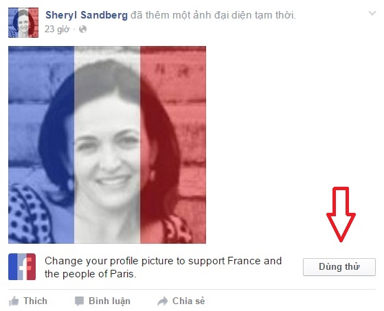  Hướng dẫn đổi avatar đồng cảm với người dân Pháp