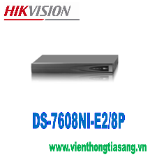 ĐẦU GHI HÌNH CAMERA IP 8 KÊNH HIKVISION DS-7608NI-E2/8P