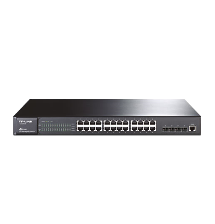Bộ quản lý chia tín hiệu JetStream 24 cổng Gigabit L2 với 4 khe cắm SFP TL-SG5428 Bộ quản lý chia tín hiệu JetStream 24 cổng Gigabit L2 với 4 khe cắm SFP TL-SG5428