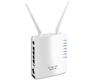 FTTH ROUTER WIFI, ROUTER CÁP QUANG TRỰC TIẾP DRAY TEK  VIGORFLY200F