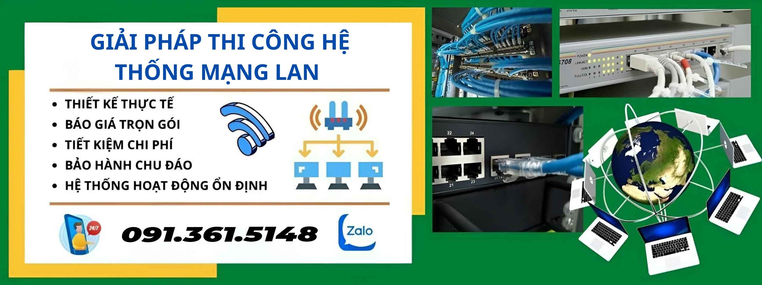 Thi công lắp đặt mạng máy tính ( LAN) toàn quốc