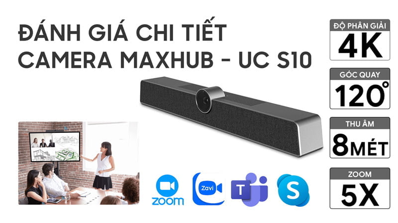 Đánh giá Camera Maxhub UC S10 – Tối ưu toàn diện