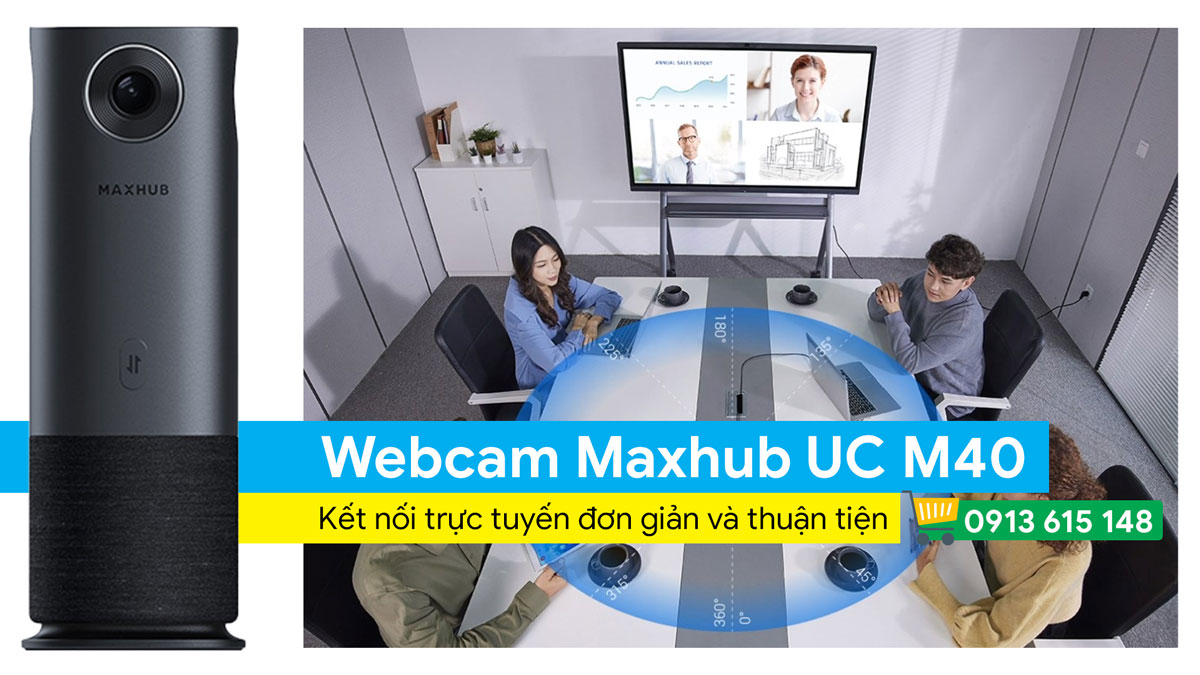 Webcam Maxhub UC M40 – Trải Nghiệm Hội Nghị Trực Tuyến Chất Lượng Cao